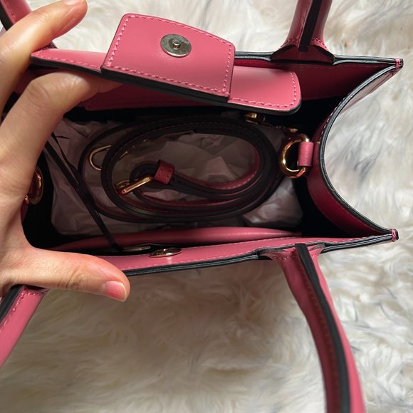Pink Meline Leather Tote from VALENTINO BY MARIO VALENTINO - Picture 6 of 10
